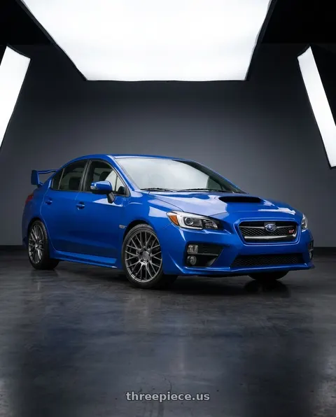 2020 Subaru WRX with Aodhan AH-X 5x114.3 19x9.5 +35 Hyper Black wheels