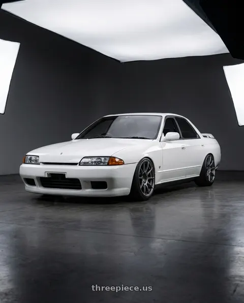 1990 Nissan Skyline GTS-T with Ssr Gtx01 5x114.3 17x9+38  DARK SILVER wheels