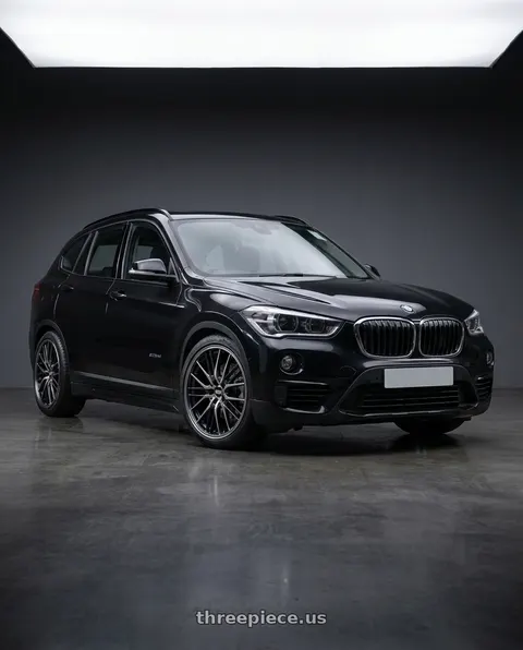 2017 BMW X1 with BBS RG-R 5x100 17x7.5 +35 Diamond Black wheels