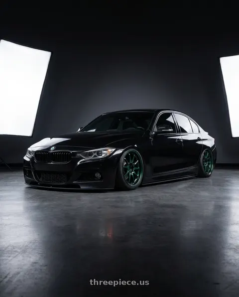 2016 BMW 328i xDrive with Volk Racing CE28N-PLUS M-SPEC 5x120 18x9.5+38 Racing Green wheels