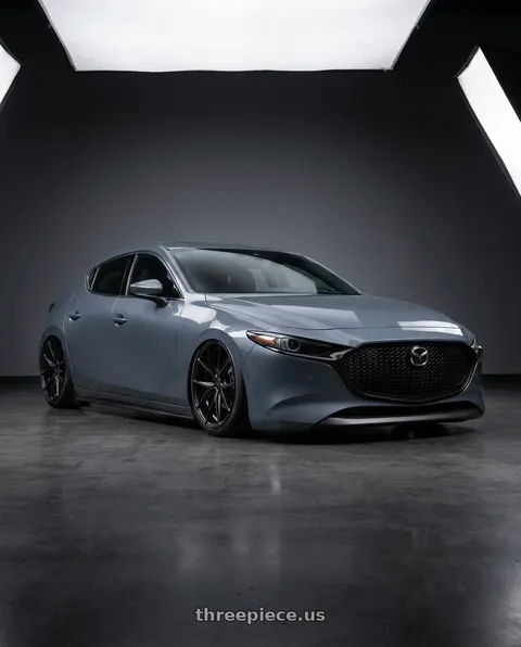 2023 Mazda 3 with Niche 1PC M117 MISANO 5X114.3 18X8 +40 MATTE BLACK wheels