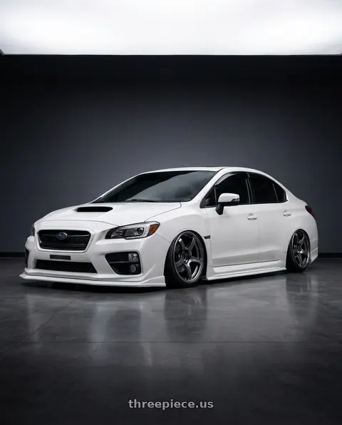 2015 Subaru WRX STI Limited with Advan Racing TC4 5x114.3 18x9.5 +45 RACING GUNMETALLIC & RING wheels