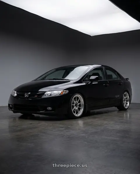 2010 Honda Civic Si with Konig Countergram 5x114.3 17x8+38 Hyper Chrome / Machined Lip wheels