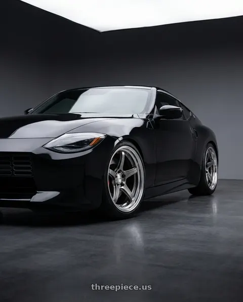2025 Nissan Z with Work T5R 2P 5x114.3 18x9.0 +12 GT SILVER wheels