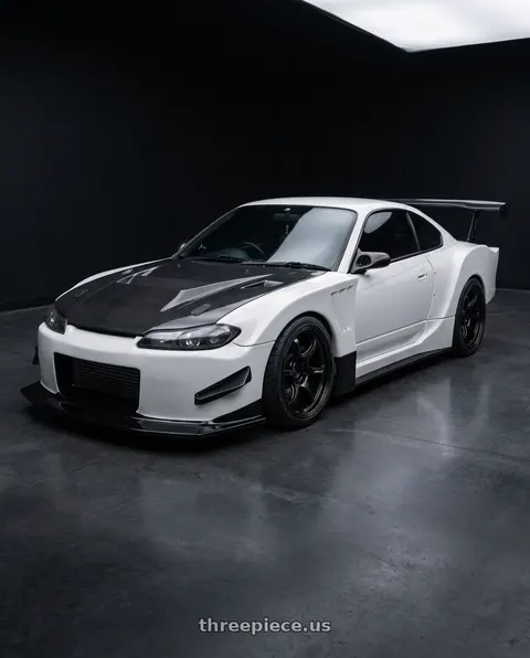 1998 Nissan s15 with Advan Racing RG-D2 5x114.3 18x11.0 +15 SEMI GLOSS BLACK wheels