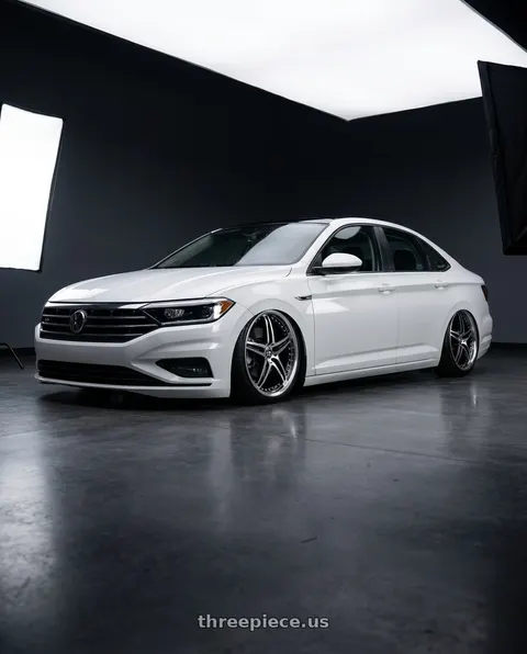 2019 Volkswagen Jetta SEL with Motegi MR107 D5S 5X114.3 20X8.5 +42 GLOSS BLACK MACHINED wheels