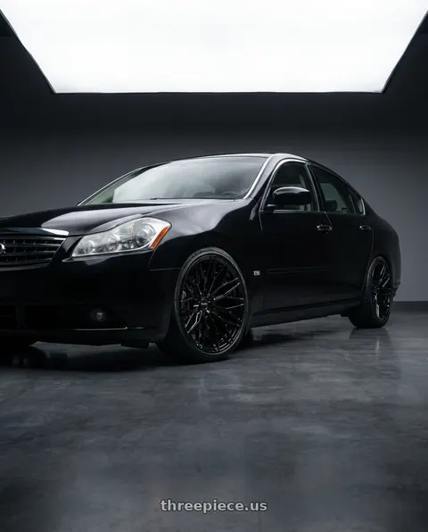 2006 INFINITI M35 with VOSSEN HFX-6 6X139.7 18x9 +0 GLOSS BLACK wheels
