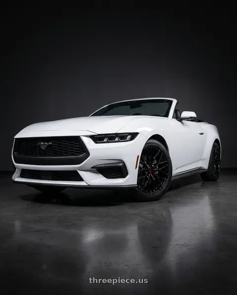 2025 Ford Mustang EcoBoost Premium with TIS Motorsports 505B 5x114.3 19x8.5 +35 Gloss Black wheels