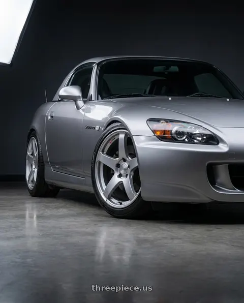 2004 Honda S2000 with Ssr Gtv01 5x114.3 18x7.5+53  GLARE SILVER wheels