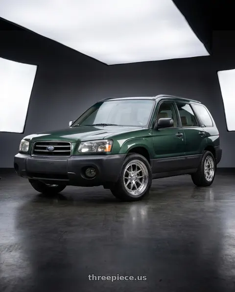 2003 Subaru Forester with CCW CZ05 4x100 16x7 +22 Polished wheels