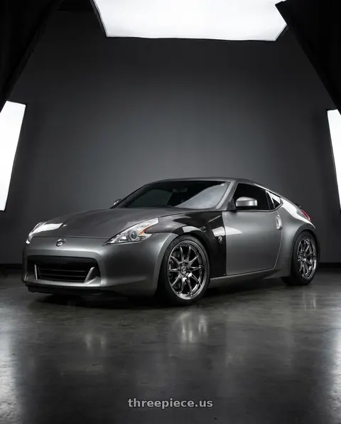 2010 Nissan 370Z Touring with Aodhan DS02 5x114.3 19x9.5 +30 Vacuum Chrome wheels