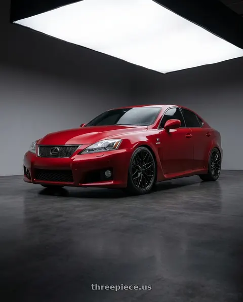 2012 Lexus IS F with Avant Garde Wheels M520R 5X114.3 19x8.5 +35 Gloss Black wheels