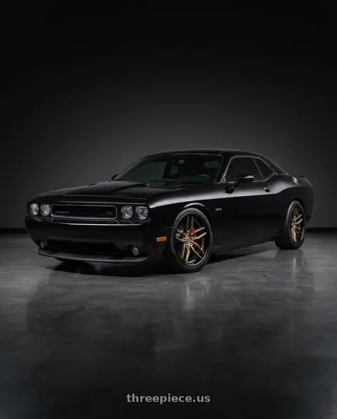 2014 Dodge Challenger with Niche 1PC M195 METHOS 5X115 20X9 +18 MATTE BRONZE BLACK BEAD RING wheels
