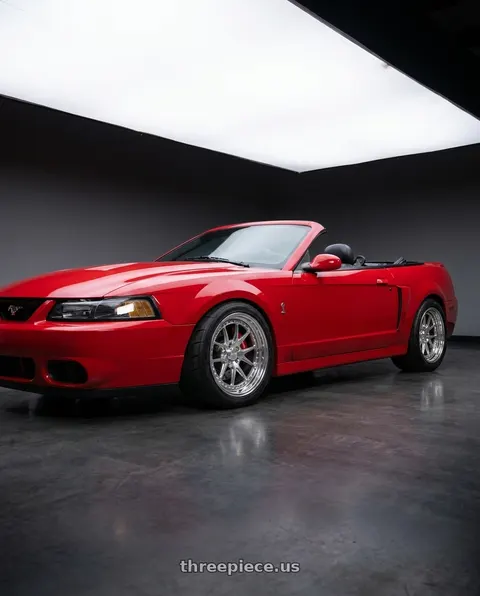 2003 Ford Mustang with CCW CZ05 4x100 16x7 +0 Polished wheels
