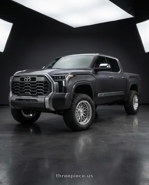 2024 Toyota Tundra with LOCK OFFROAD INVADER FORGED BEADLOCK 6x139.7 17x9 0 Raw Machine Forged wheels