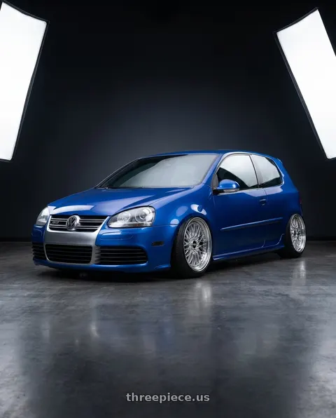 2009 Volkswagen GTI with BBS Super 5x112 19x10 +40 Diamond Silver wheels