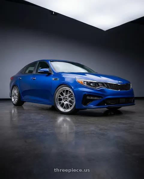 2019 Kia Optima with BBS LM-R 5x114.3 19x8.5+43 Diamond Silver wheels