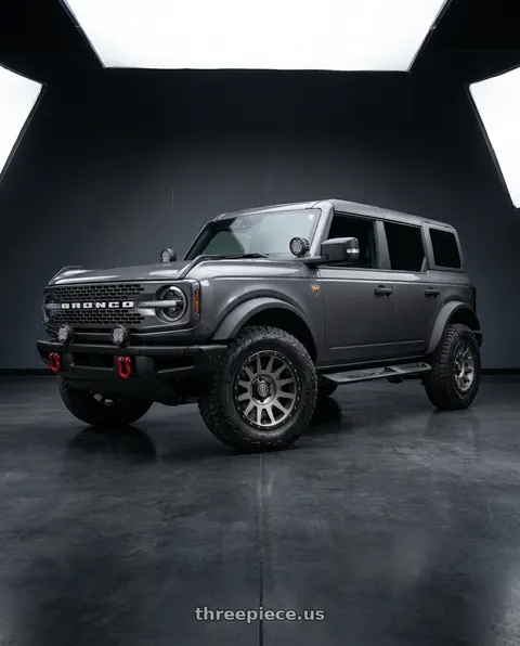 2023 Ford Bronco with Icon Alloys COMPRESSION 6x139.7 17X8.5+25 TITANIUM wheels