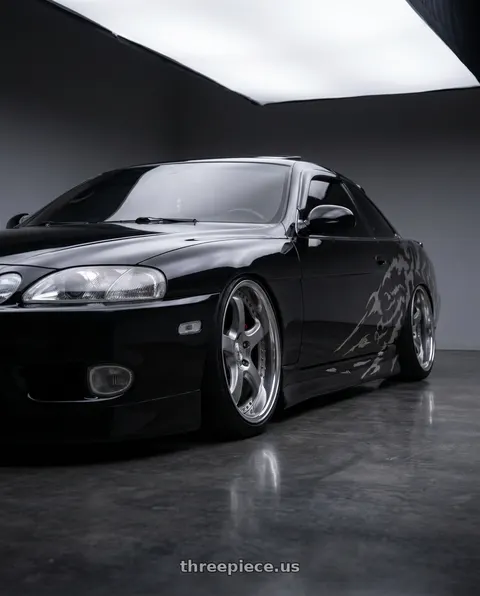 1992 Lexus SC400 with Work Wheels VS-KF 5x114.3 18x9.5+39 Light Grey Silver R Disk FULL REVERSE wheels