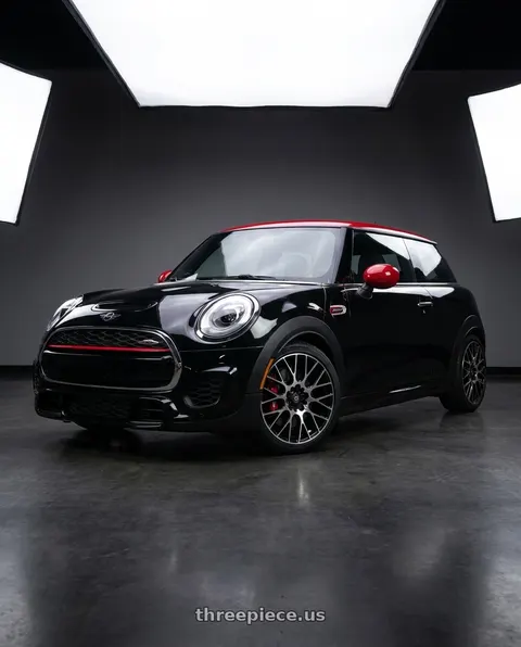2017 Mini Cooper John Cooper Works with Edge Street 356MB 5x112 / 5x114.3 18x8 +40 Gloss Black Machined Face wheels