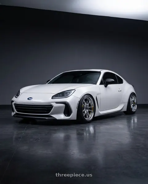 2023 Subaru BRZ with Heritage Wheel EBISU MonoC 5x100 18x9.5+38 Chrome wheels