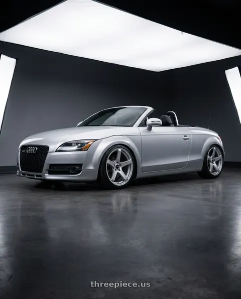 2008 Audi TT with Enkei Kojin 5x114.3 18x8+40 Matte Silver wheels
