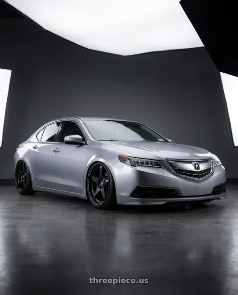 2019 Acura TLX with ESR Wheels APEX SERIES AP5 5x114.3 19x8.5 +30 Matte Black wheels