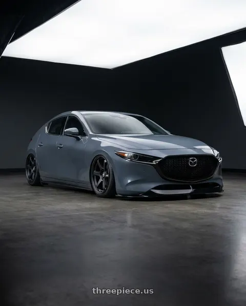 2023 Mazda 3 with ESR Wheels APEX SERIES AP6 5x114.3 18x9.5 +22 Matte Black wheels