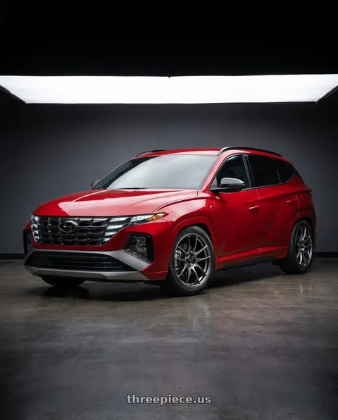 2022 Hyundai Tucson N Line with Vors TR4 5x100 17x8  +35 Hyper Black wheels
