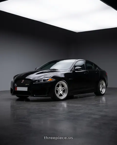 2015 Jaguar XFR-S with CCW SA52 5x108 20x10.5 +62 Polished wheels