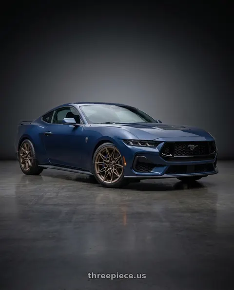 2024 Ford Mustang Dark Horse with American Racing STAMPEDE 5x114.3 20x11 +50 Matte Bronze wheels