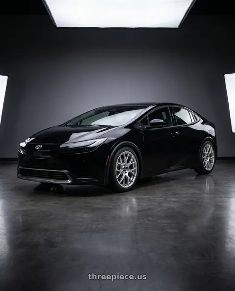 2024 Toyota Prius with BBS RE-V7 5x120 19x8.5 +35 Diamond Silver wheels