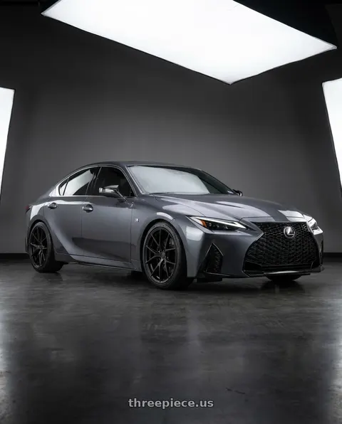 2021 Lexus IS350 with Aodhan AFF7 5x112 18x8.5+35 Matte Black wheels