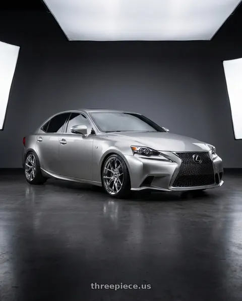 2017 Lexus IS200t with ESR Wheels RF2 5x114.3 18x9.5 +35 Vacuum Chrome wheels