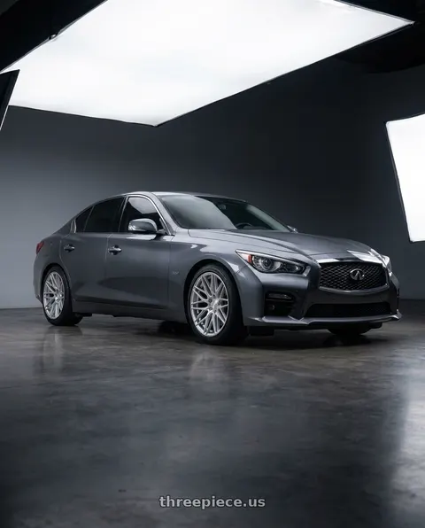 2022 INFINITI Q50 with ESR Wheels RF11 5x120.6 18x10.5 +22 Brushed Hyper Silver wheels