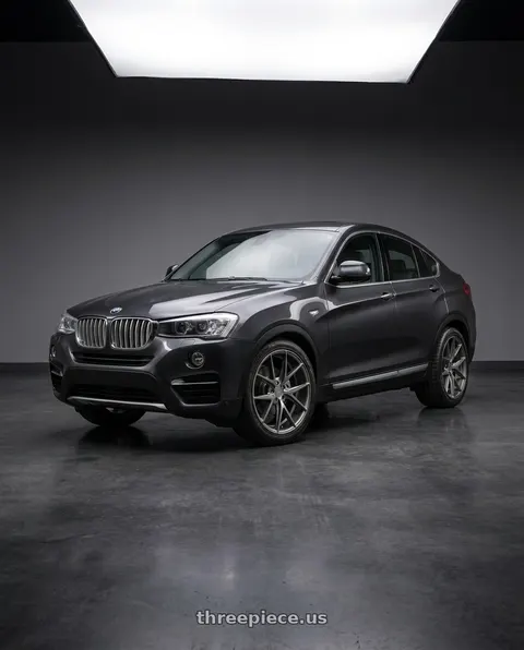 2016 BMW X4 with Niche 1PC M116 MISANO 5X120 18X8 +40 MATTE GUN METAL wheels