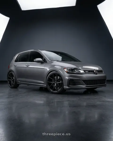 2019 Volkswagen GTI with Niche 1PC M117 MISANO 5X112 18X8 +30 MATTE BLACK wheels