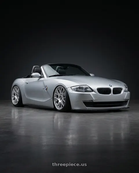 2005 BMW Z4 with BBS CH-R 5x112 20x10.5 +25 Brilliant Silver Polished Rim Protector wheels