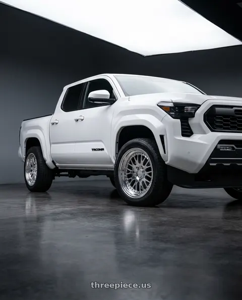 2024 Toyota Tacoma TRD Sport with CCW CZ08 6x139.7 18x7.5 +40 Polished wheels