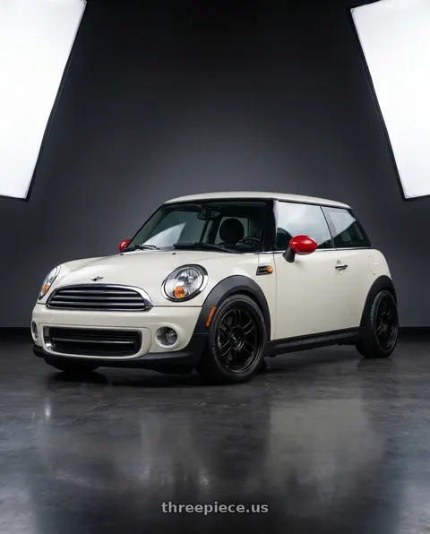 2012 Mini Cooper with Enkei RPF1 4x100 17x7+43 Matte Black wheels