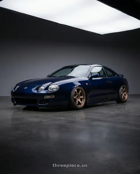 1997 Toyota Celica GT with Volk Racing TE37 SONIC 5x100 15x7+35 Bronze wheels