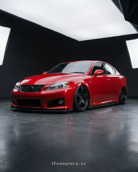 2012 Lexus IS F with Ssr Gtv01 5x114.3 19x8.5+38  FLAT BLACK wheels