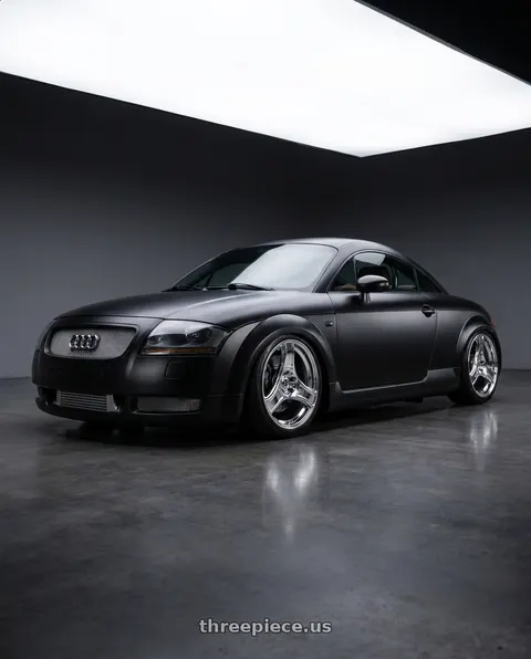 2001 Audi TT Quattro with HERITAGE WHEEL BUSHIDO MONOC 5x100 18x8.5 +35 CHROME wheels