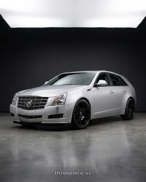 2010 Cadillac CTS with Forgestar F14 5x120 18x8.5 +35 Gloss Black wheels