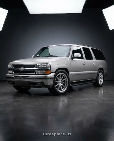 2005 Chevrolet Suburban 1500 with Niche 1PC ADRIA 6x139.7 22x10 +20 Platinum W/ Brushed Face wheels