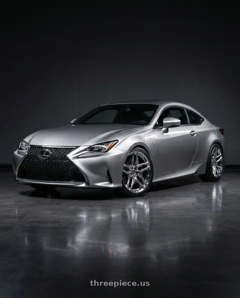 2015 Lexus RC350 with Heritage Wheel EBISU MonoC 5x114.3 18x8.5+35 Chrome wheels