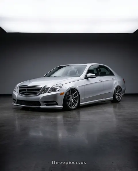 2010 Mercedes Eclass with Avant Garde Wheels M510 5X130 19x11 +52 Dolphin Grey wheels
