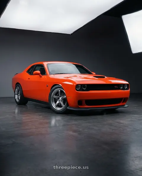 2021 Dodge Challenger R/T with Work T5R 2P 5x115 20x9.0 +18 GT SILVER wheels