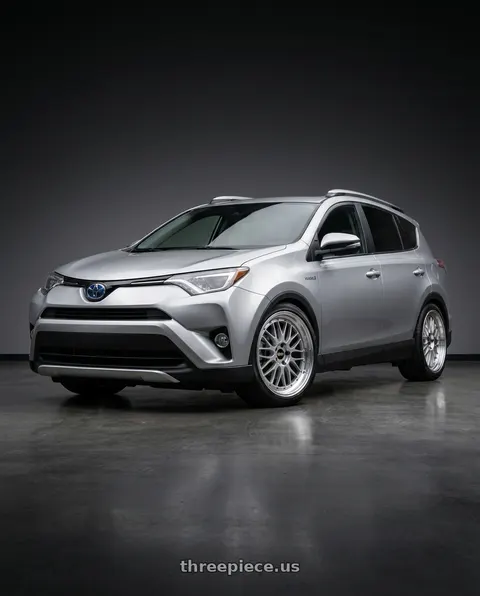 2016 Toyota RAV4 with BBS LM 5x114.3 19x8.5+43 Diamond Silver wheels