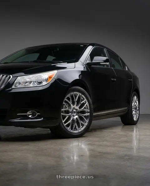2010 Buick LaCrosse CXL with TOUREN TR76 3276 5x120 20x8.5 +35 CHROME wheels